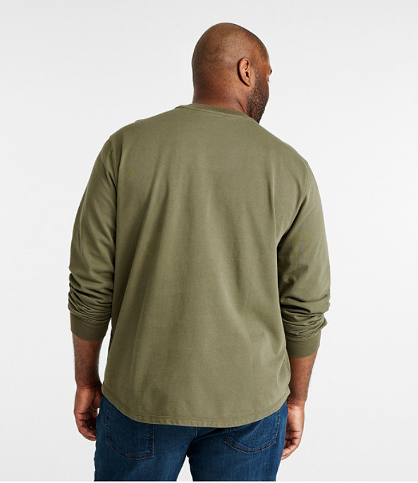 Men's BeanBuilt Cotton T-Shirt with Pocket, Long-Sleeve, , largeimage number 4