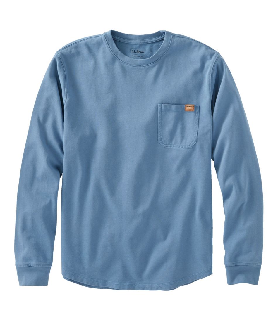 Men's BeanBuilt Cotton Tees, Pocket, Long-Sleeve | T-Shirts at L.L.Bean