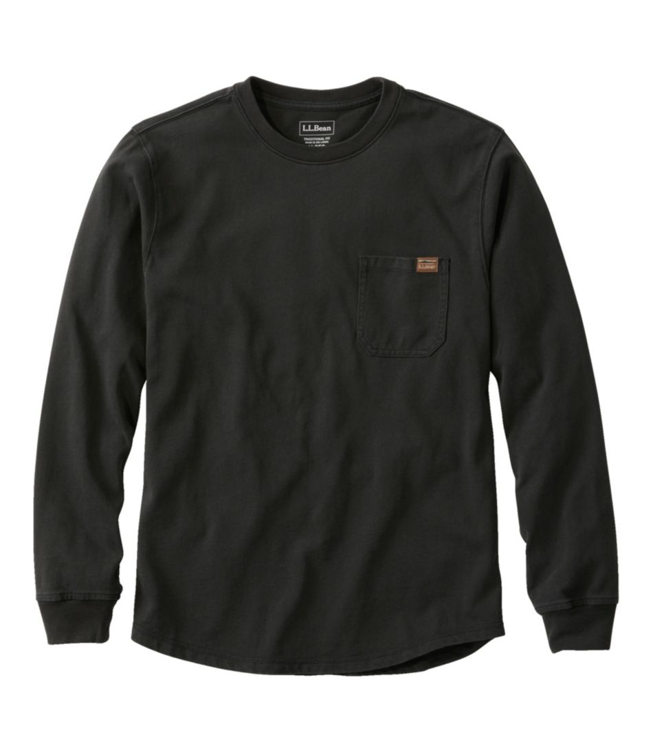 Men's BeanBuilt Cotton Tees, Pocket, Long-Sleeve | T-Shirts at L.L.Bean