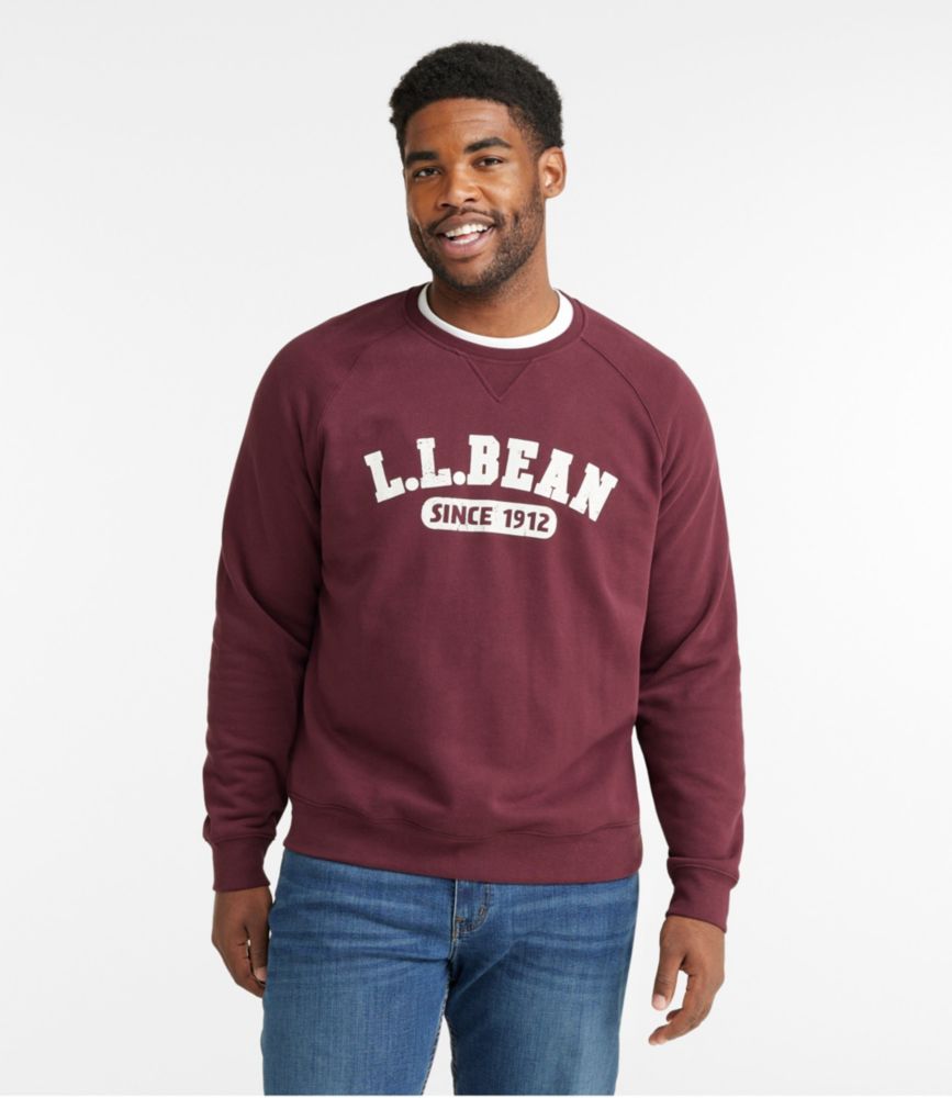 Men s L.L.Bean 1912 Sweatshirt Raglan Crewneck Logo