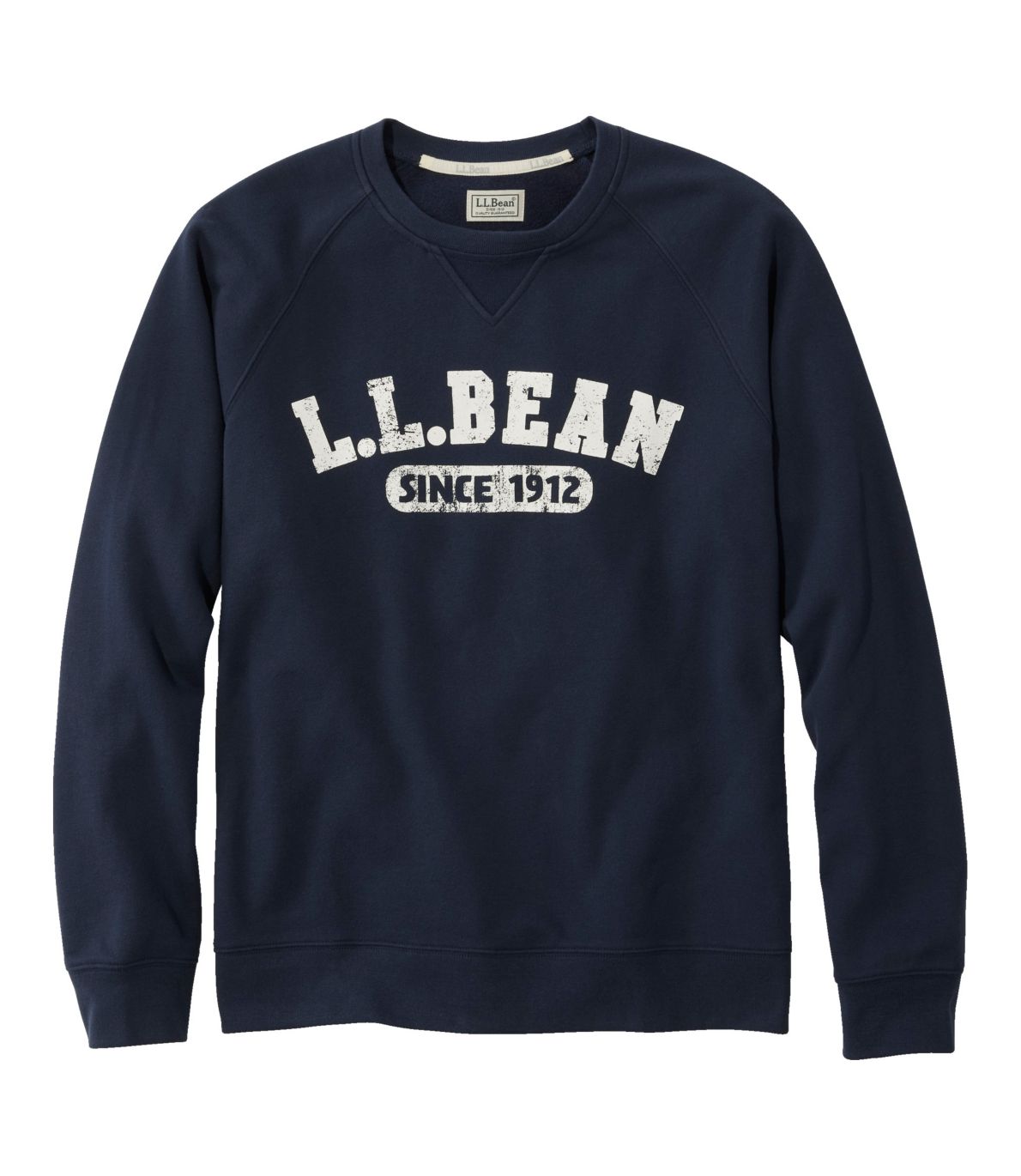 Men's L.L.Bean 1912 Sweatshirt, Raglan Crewneck, Logo