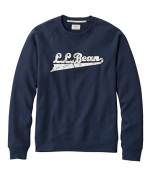 Men's L.L.Bean 1912 Sweatshirt, Raglan Crewneck, Logo