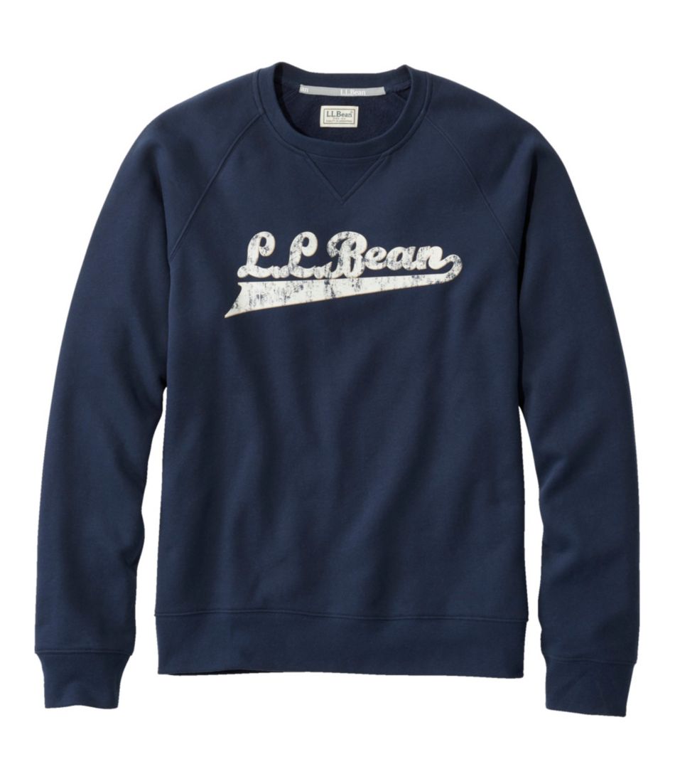 Men's L.L.Bean 1912 Sweatshirt, Raglan Crewneck, Logo