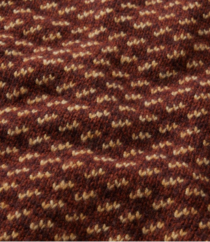 Men's Bean's Classic Ragg Wool Sweater, Crewneck, Bird's-Eye, Classic Navy/Light Gray Heather, small image number 7