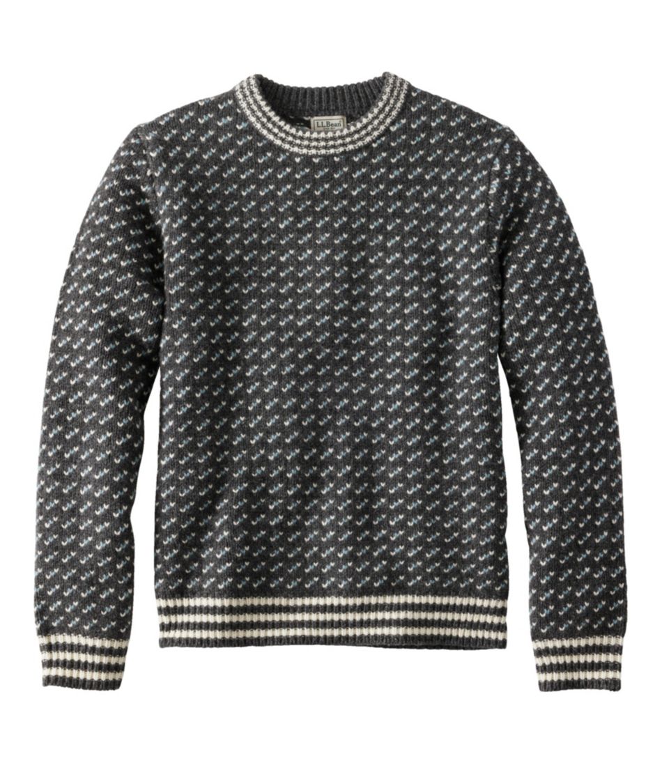 Men's Bean's Classic Ragg Wool Sweater, Crewneck, Birdseye | Sweaters ...