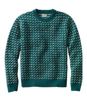 Men's Bean's Classic Ragg Wool Sweater, Crewneck, Bird's-Eye