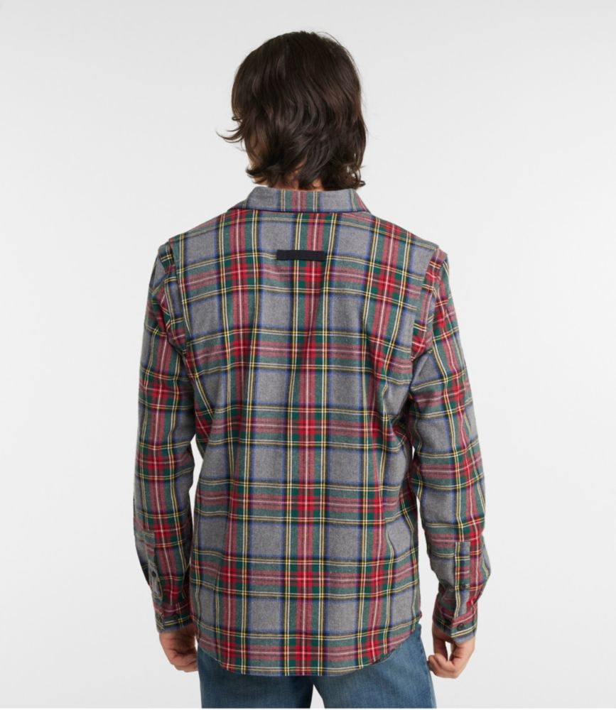 Men's Heritage Scotch Plaid Flannel Shirt, Slightly Fitted Untucked Fit, Dress Gordon, small image number 3