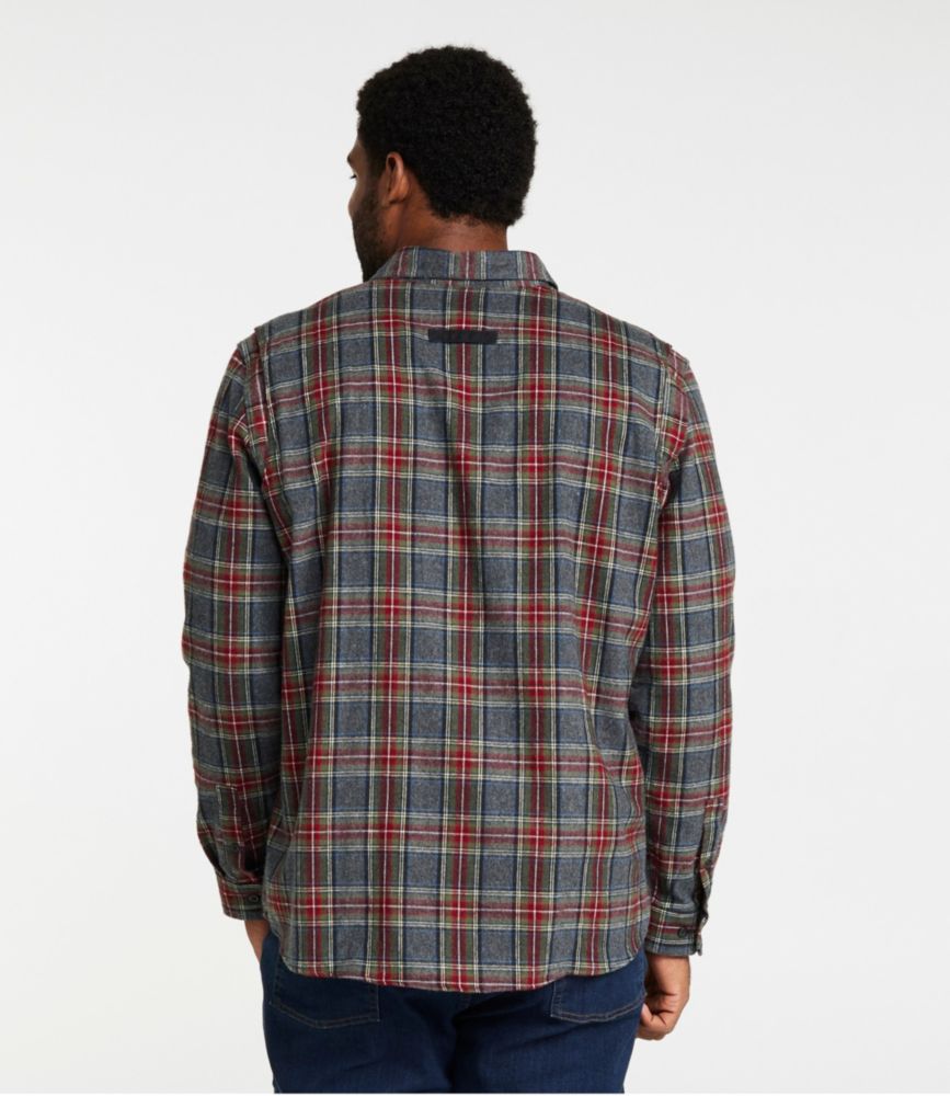 Men's Heritage Scotch Plaid Flannel Shirt, Slightly Fitted Untucked Fit, Dress Gordon, small image number 5