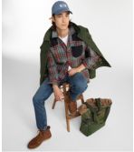 Men's Heritage Scotch Plaid Flannel Shirt, Slightly Fitted Untucked Fit