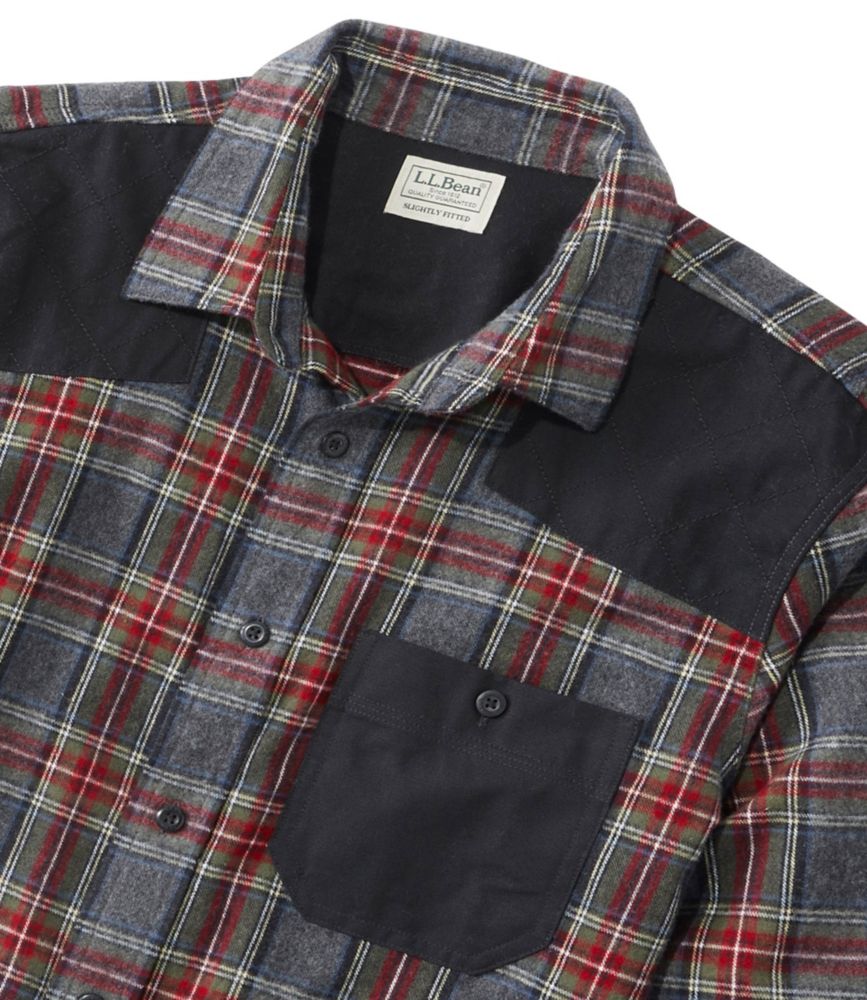 Men's Heritage Scotch Plaid Flannel Shirt, Slightly Fitted Untucked Fit, , small image number 7
