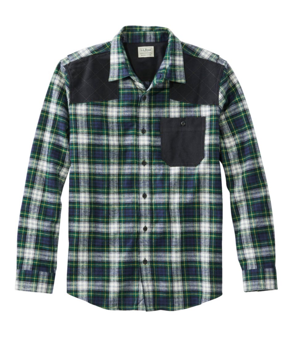 Men's Heritage Scotch Plaid Flannel Shirt, Slightly Fitted Untucked Fit ...