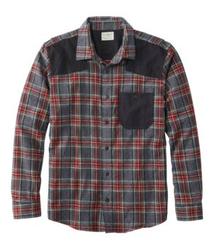 Men's Heritage Scotch Plaid Flannel Shirt, Slightly Fitted Untucked Fit