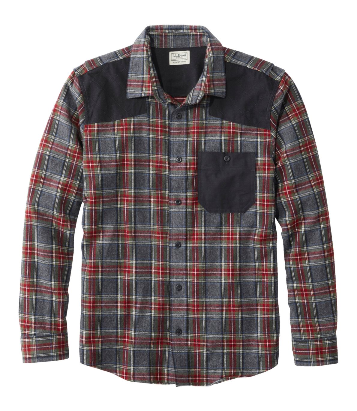 Men's Heritage Scotch Plaid Flannel Shirt, Slightly Fitted Untucked Fit