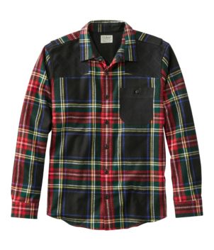 Men's Heritage Scotch Plaid Flannel Shirt, Slightly Fitted Untucked Fit