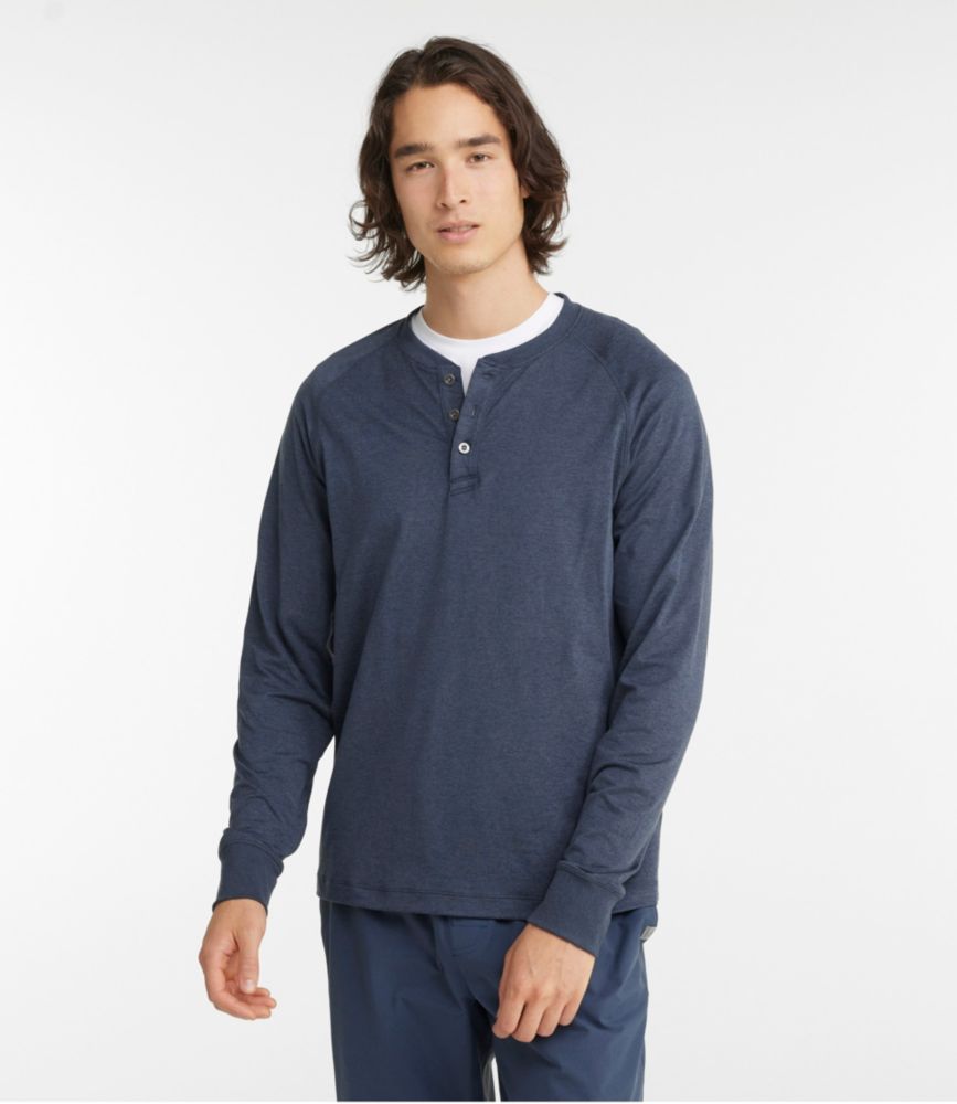 Men's VentureSoft Henley, Platinum Marl, small image number 2