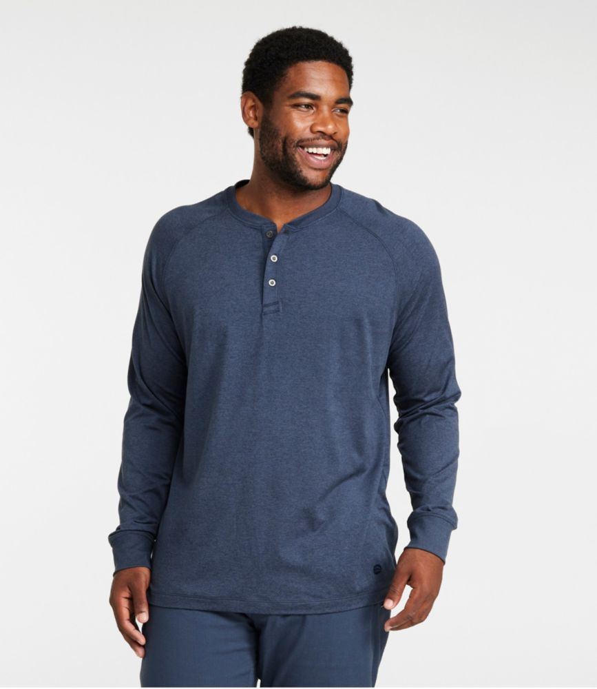 Men's VentureSoft Henley, Platinum Marl, small image number 4