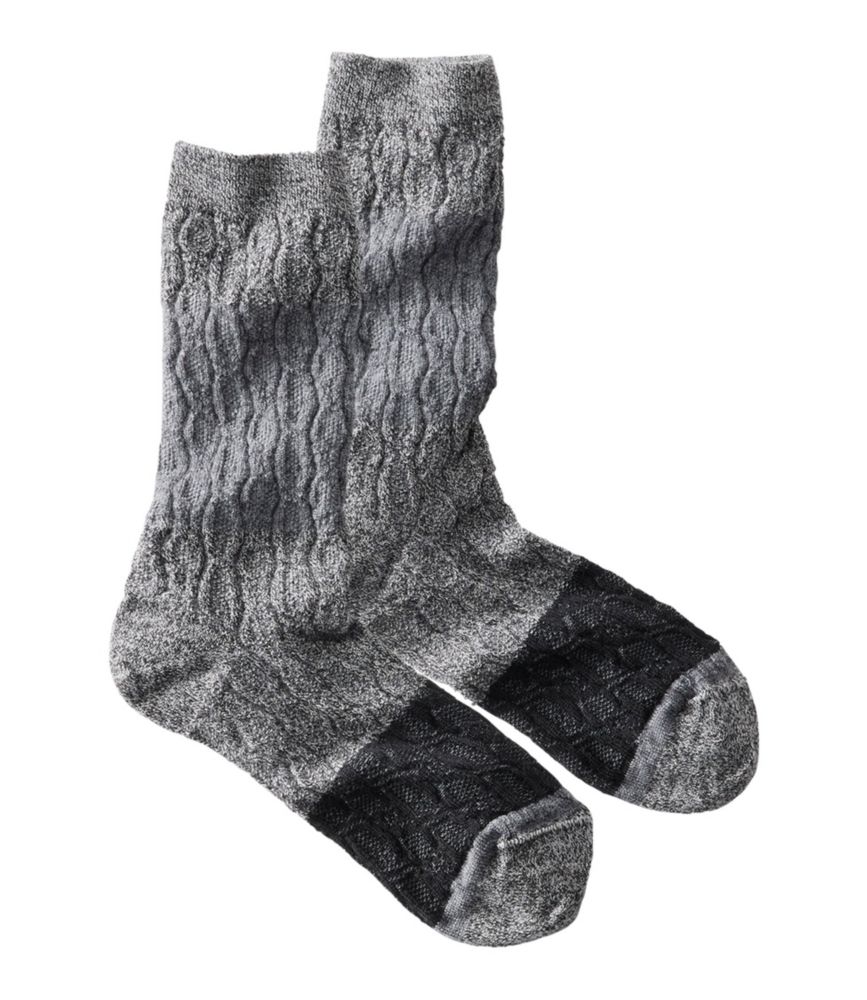 Women's Smartwool Colorblock Cable Sock II, Crew Socks at L.L.Bean