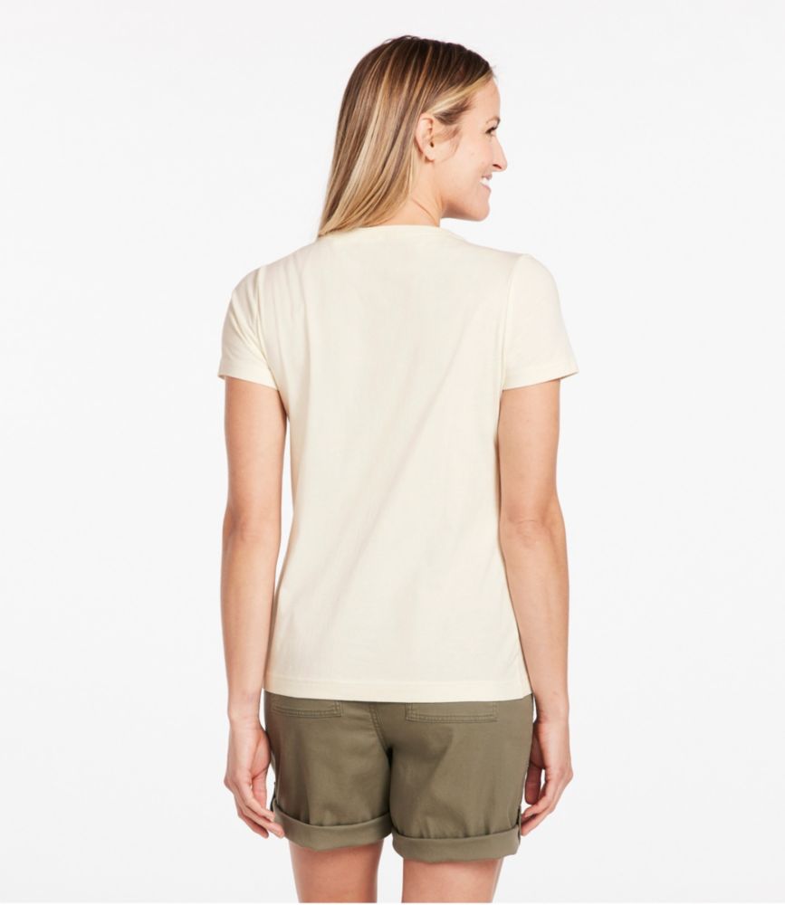 Women's L.L.Bean Graphic Tee Short Sleeve Jess Franks Artwork Shirts