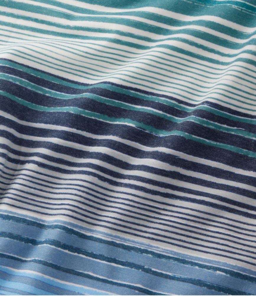 Women's Everyday SunSmart® Tee, Short-Sleeve Stripe, Blue-Green Stripe, small image number 4