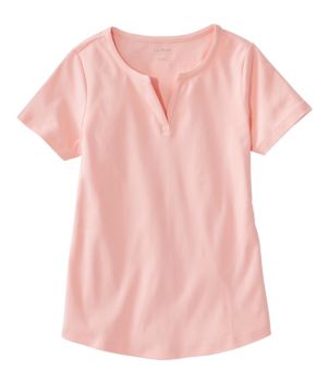 Women's L.L.Bean Tee, Short-Sleeve Notch-Neck