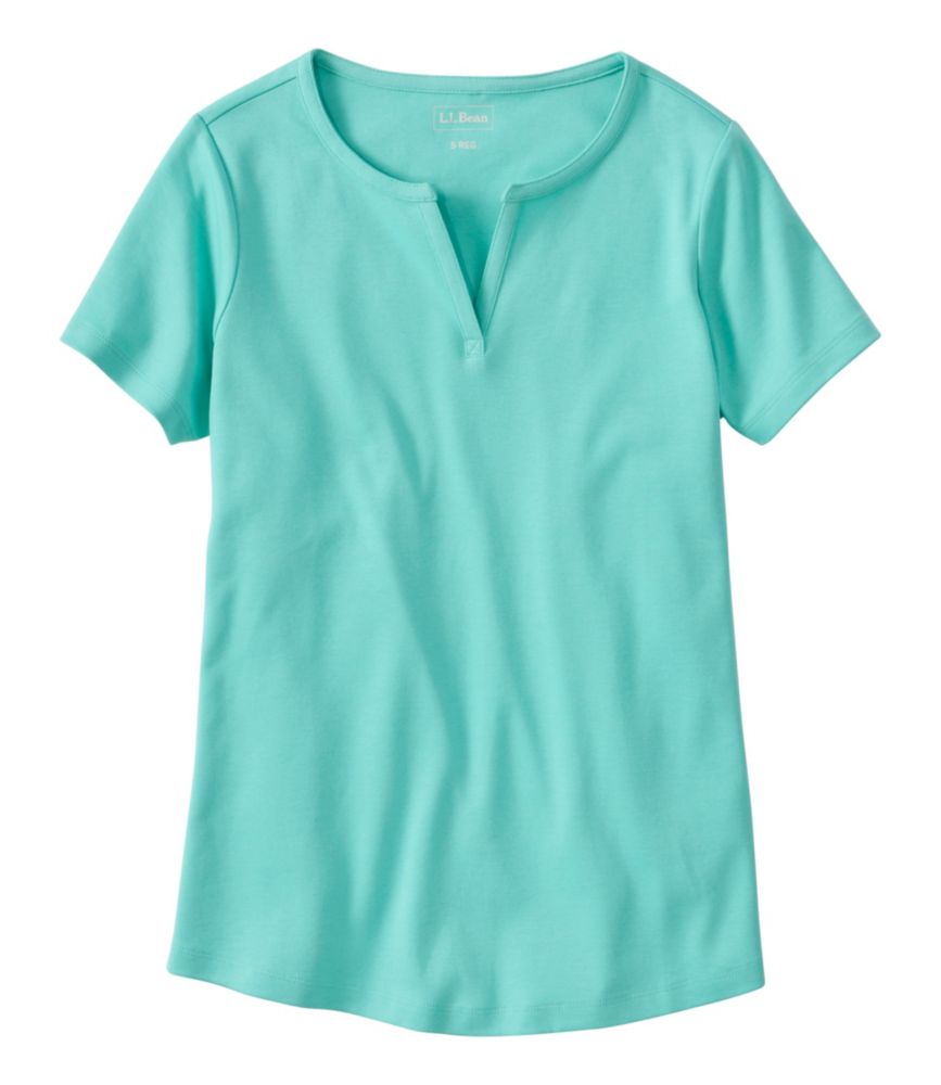 Women's L.L.Bean Tee, Short-Sleeve Notch-Neck