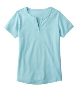 Women's L.L.Bean Tee, Short-Sleeve Notch-Neck