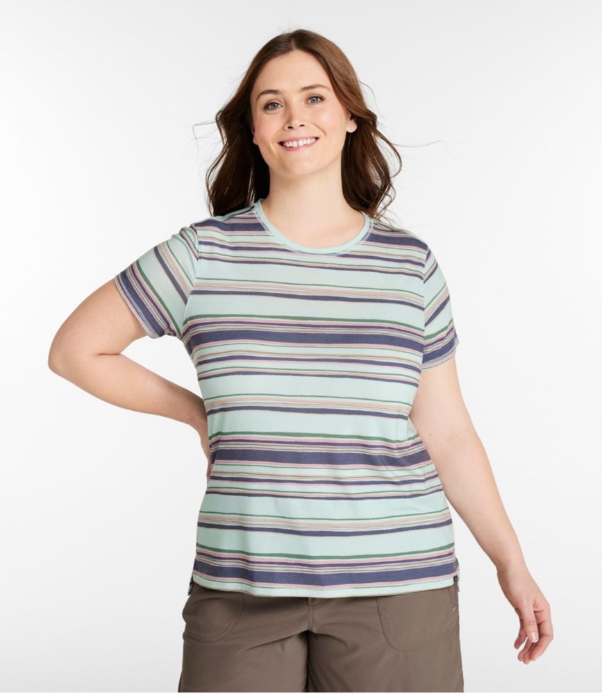 Women's Everyday SunSmart® Tee, Short-Sleeve Stripe