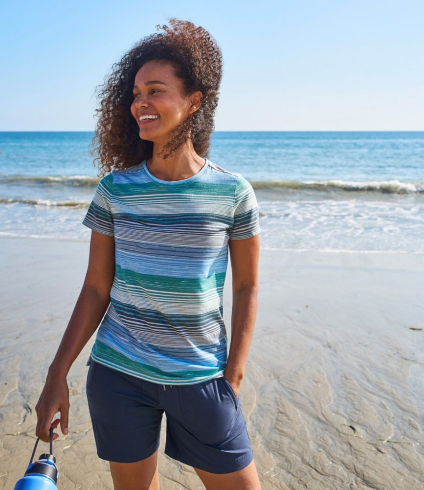 Women's Everyday SunSmart® Tee, Short-Sleeve Stripe