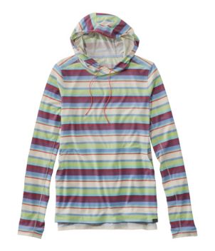 Women's Everyday SunSmart® Hooded Pullover, Long-Sleeve Stripe