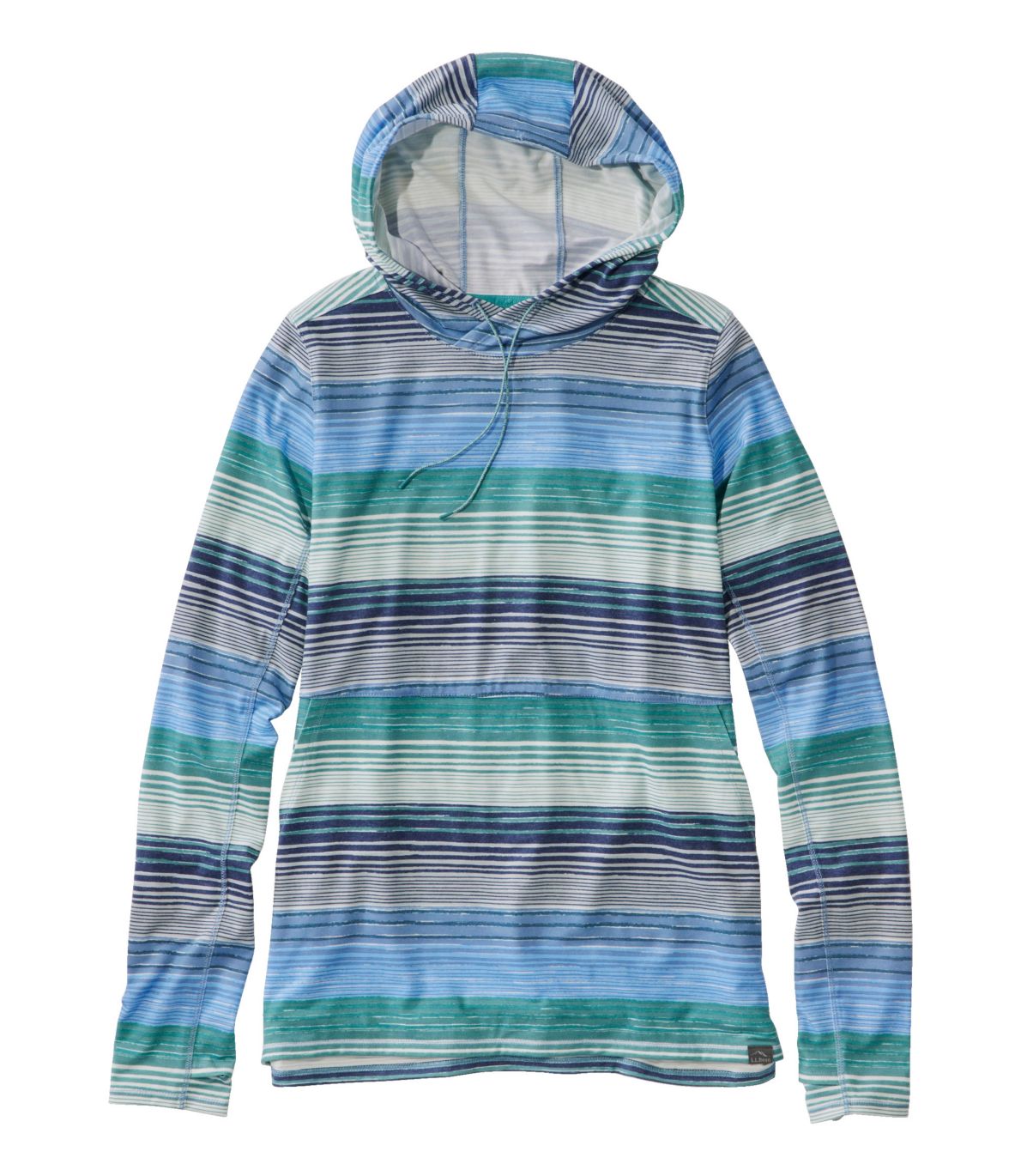 Women's Everyday SunSmart® Hooded Pullover, Long-Sleeve Stripe