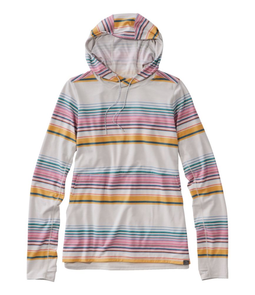 Women's Everyday SunSmart® Hooded Pullover, Long-Sleeve Stripe, , small image number 6