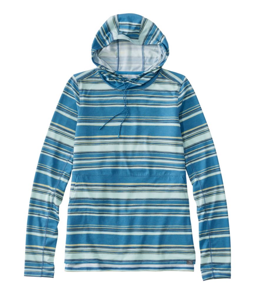 Women's Everyday SunSmart® Hooded Pullover, Long-Sleeve Stripe