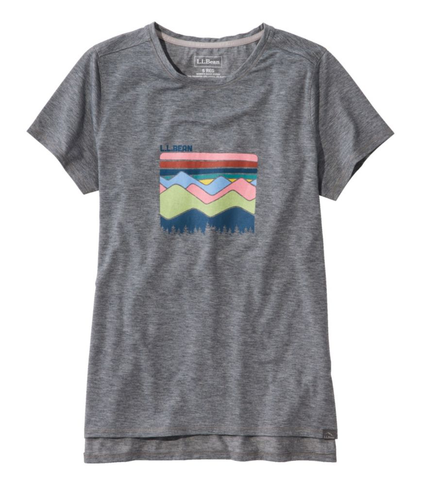 Women's Everyday SunSmart® Tee, Short-Sleeve Graphic, Gray Heather Mountain Sky Multi, small image number 1