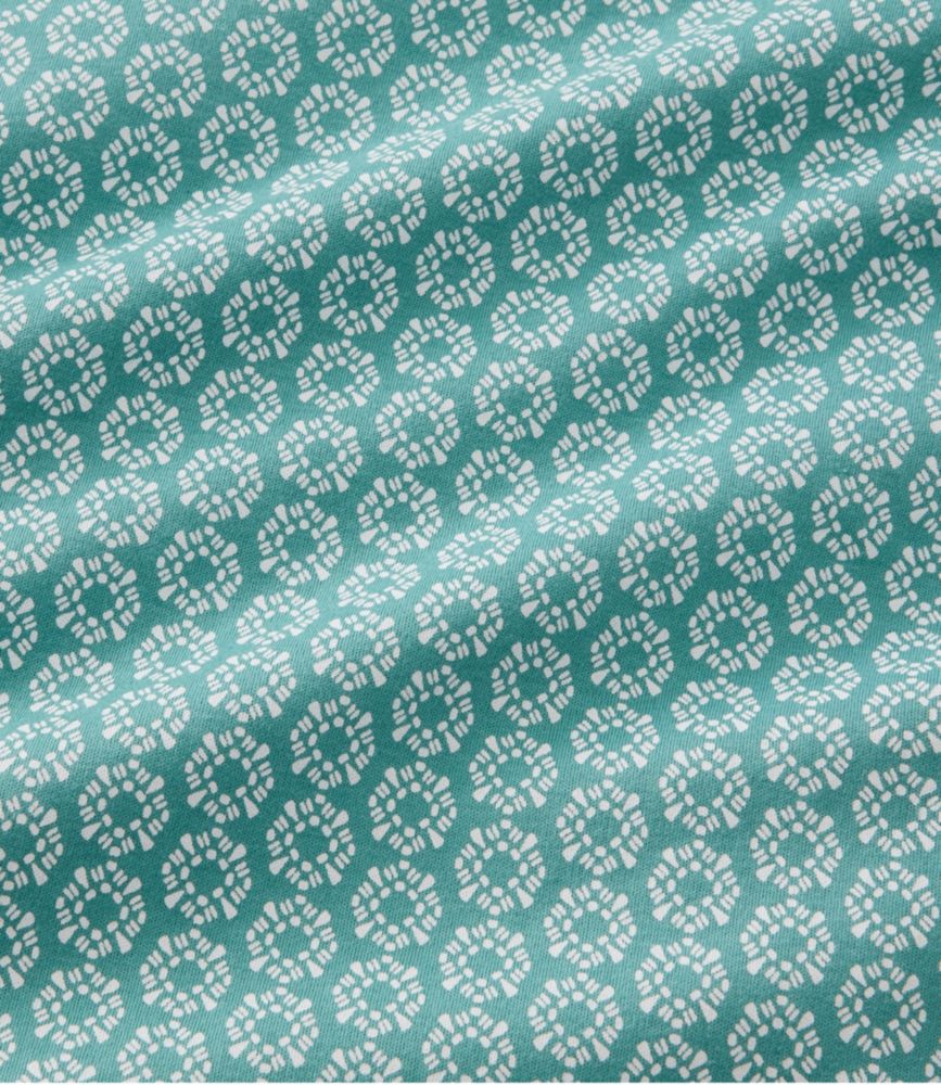 Women's L.L.Bean Tee, Short-Sleeve Notch-Neck Print