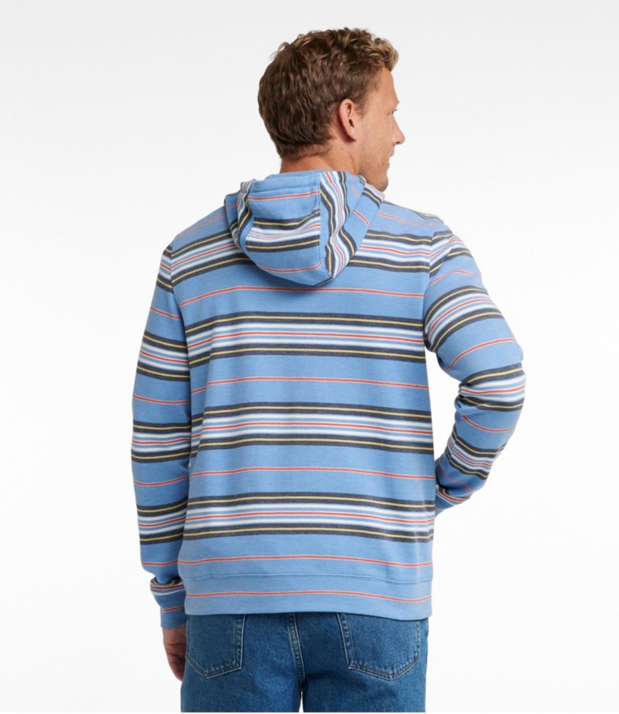 Men's Comfort Stretch Piqué Hoodie, Stripe, , small image number 3