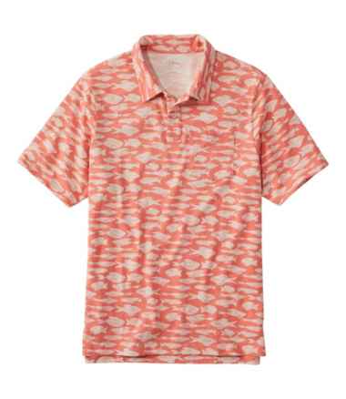 Men's Lakewashed&reg; Organic Cotton Polo, Short-Sleeve, Print