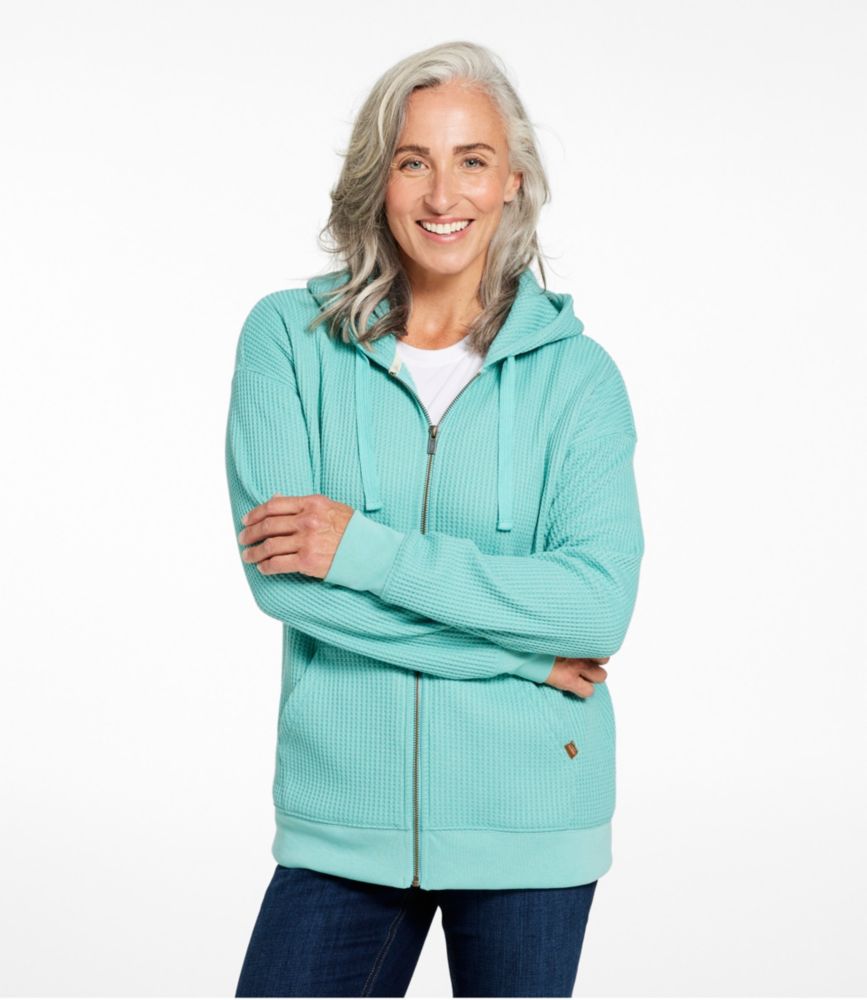 Women's Birchwood Brushed Waffle Full-Zip Hoodie, , small image number 1