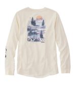 Women's Washed Cotton Pocket Tee, Long-Sleeve Graphic