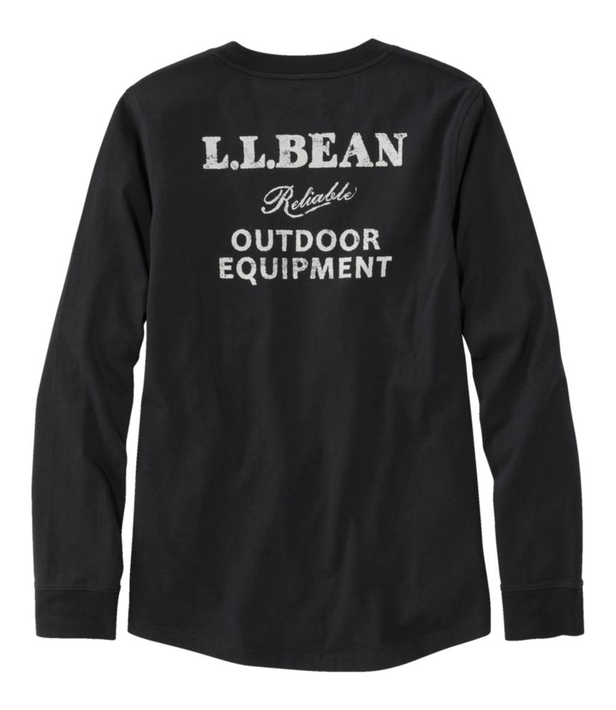 Women's Washed Cotton Pocket Tee, Long-Sleeve Graphic, , small image number 4