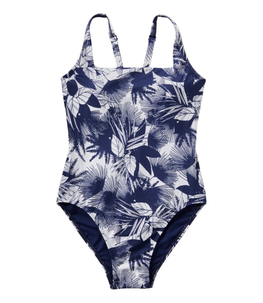 Darkest Navy Palm Print