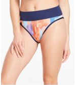 Women's New Currents Swimwear, Mid-Rise Brief Print