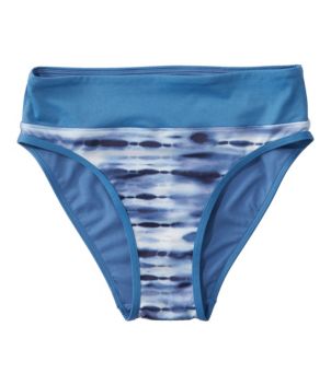 Women's New Currents Swimwear, Mid-Rise Brief Print