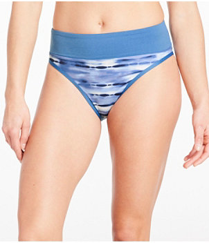 Women's New Currents Swimwear, Mid-Rise Brief Print