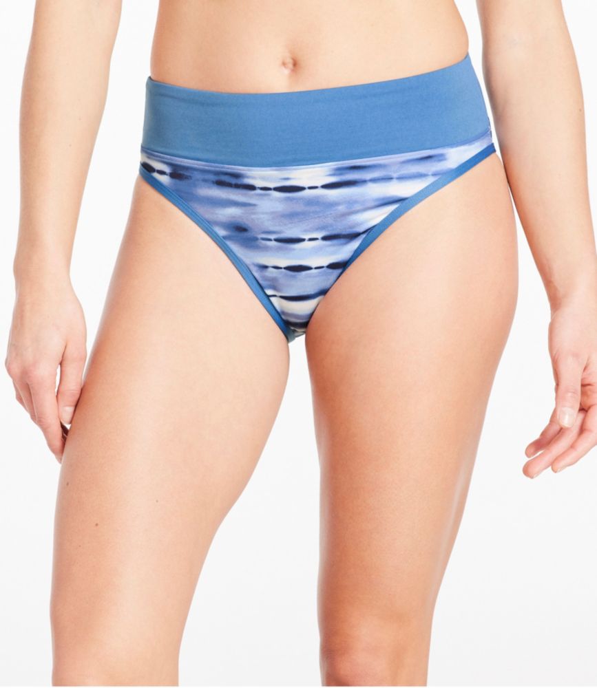 Women's New Currents Swimwear, Mid-Rise Brief Print
