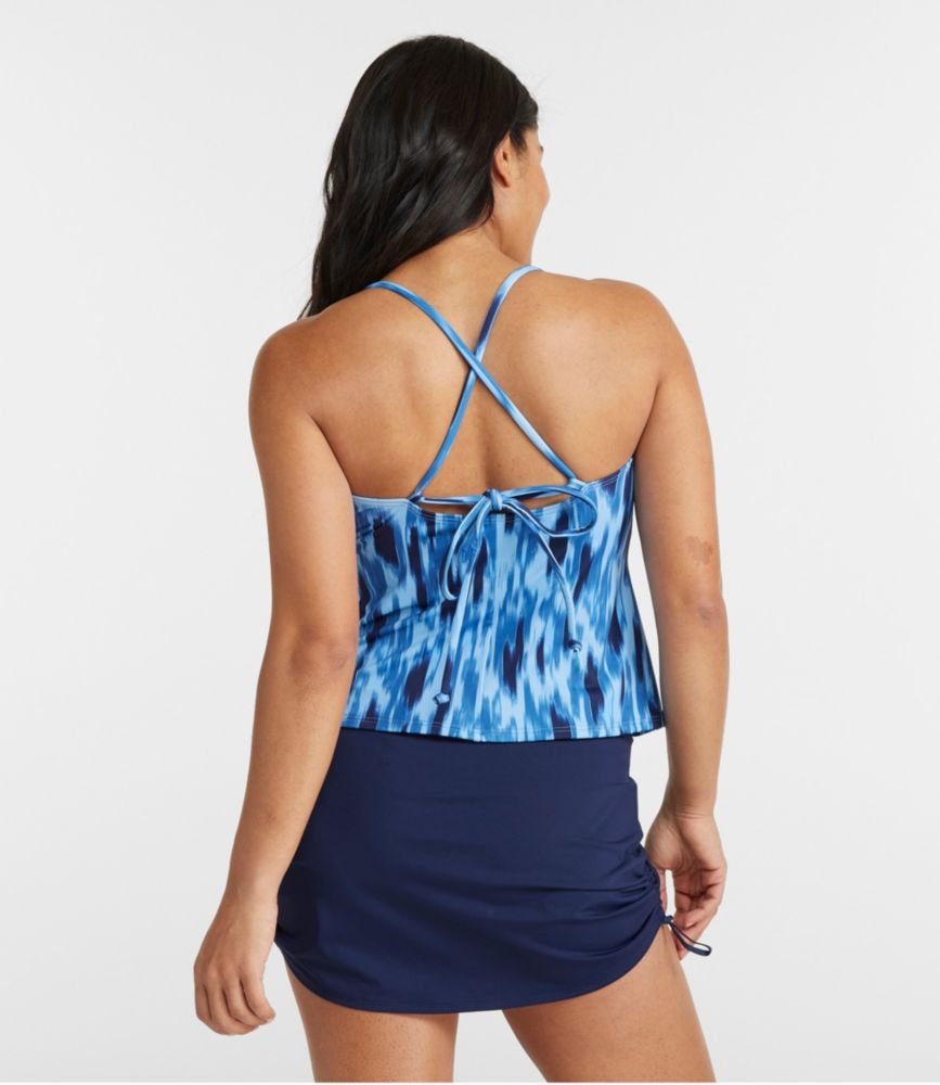 Women's New Currents Swimwear, V-Neck Tankini Top Print, , small image number 2