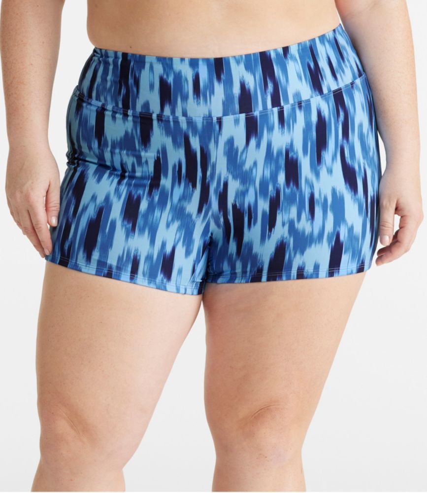 Women's New Currents Swimwear, Swim Shorts Print, Darkest Navy Smudge Camo, small image number 1