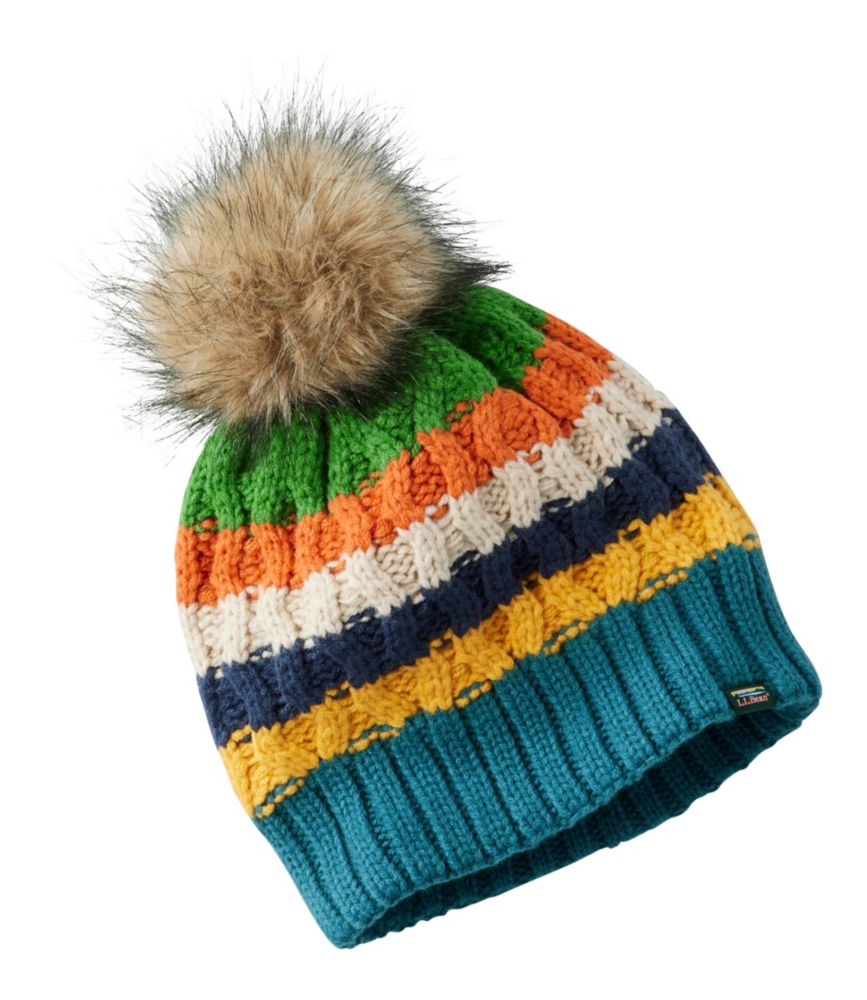 Boys fur pom pom hat online