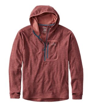 Men's Adventure Grid Fleece, Hooded Half-Zip