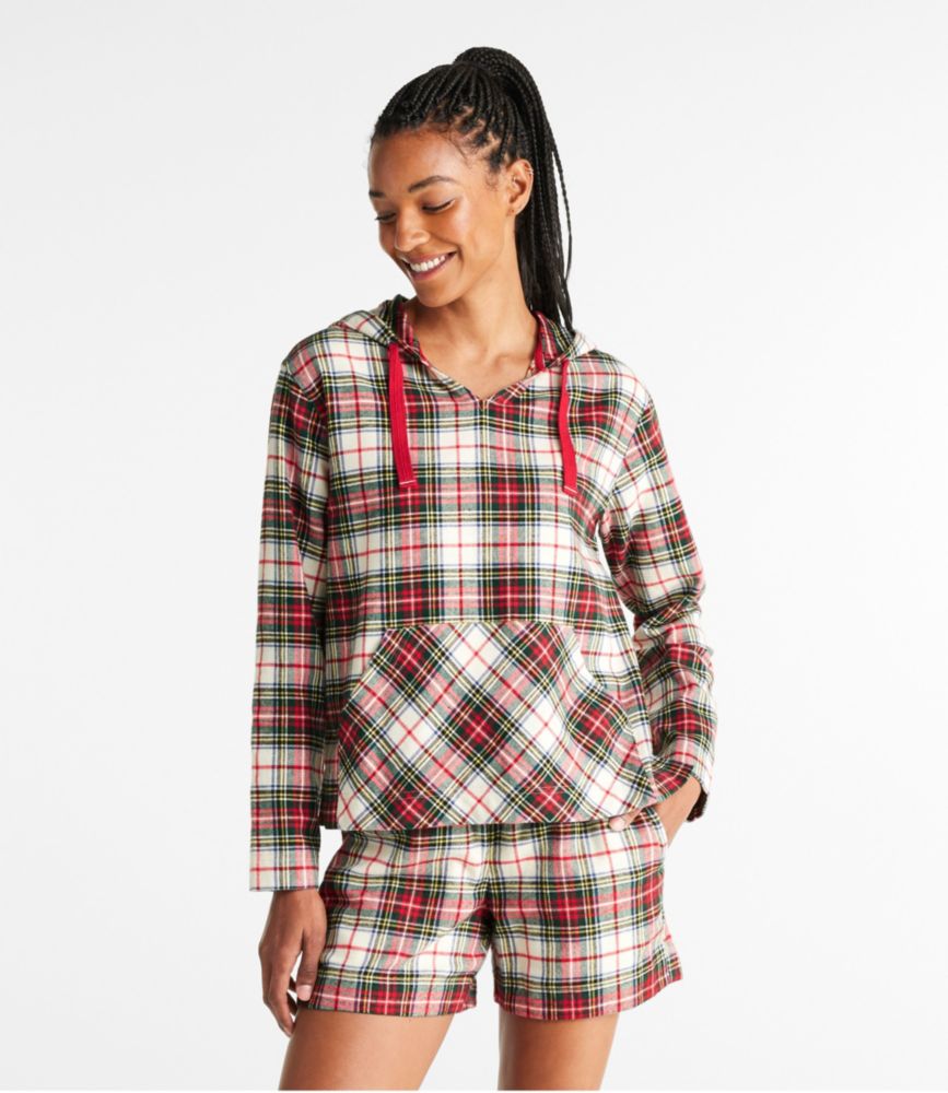 Women's Scotch Plaid Flannel Sleep Top, Rob Roy, small image number 2