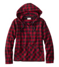 Ll bean women's scotch 2024 plaid shirt zip hoodie